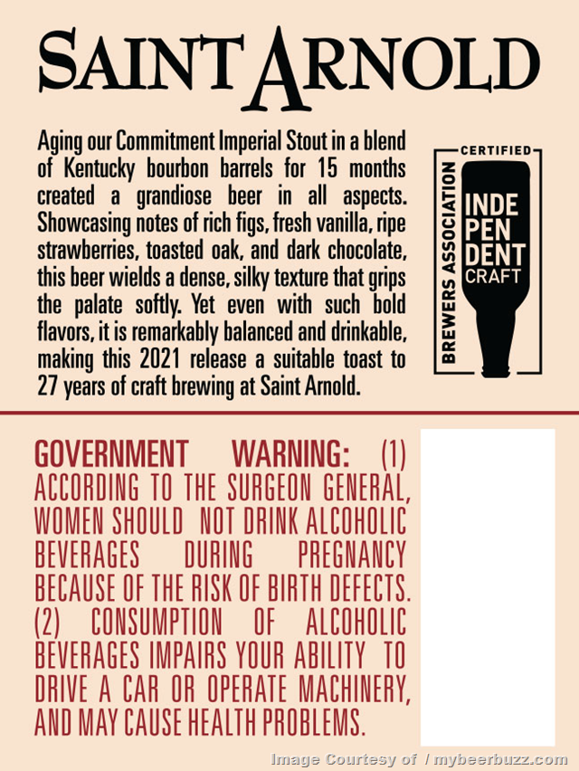 imageSaint Arnold Adding Commitment Imperial Stout & Bourbon Barrel Commitment Imperial Stout Saint Arnold Adding Commitment Imperial Stout & Bourbon Barrel Commitment Imperial Stout