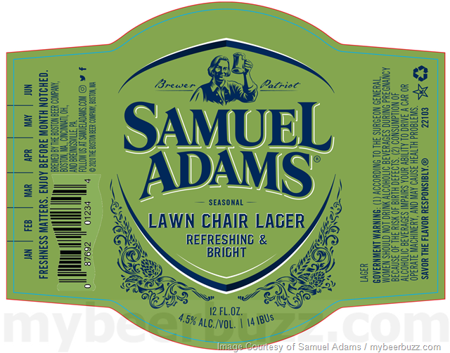 Samuel Adams Adding Lawn Chair Lager & 26.2 Brew 2021 Samuel Adams Adding Lawn Chair Lager & 26.2 Brew 2021