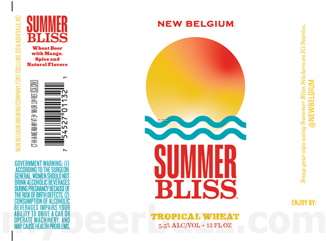 New Belgium Adding Summer Bliss Tropical Wheat New Belgium Adding Summer Bliss Tropical Wheat