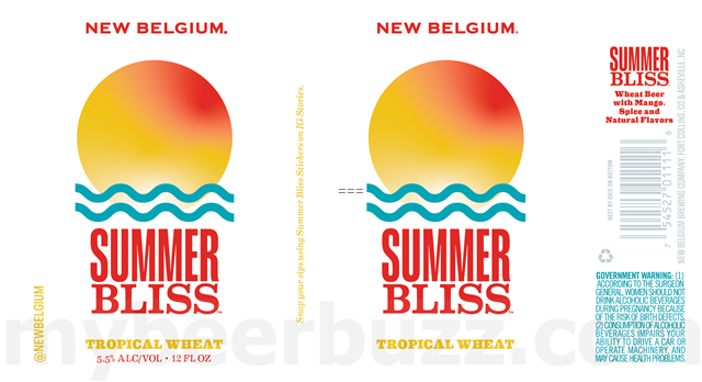 New Belgium Adding Summer Bliss Tropical Wheat New Belgium Adding Summer Bliss Tropical Wheat