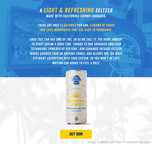 Pabst Introduces Cannabis-Infused Seltzer In CA Pabst Introduces Cannabis-Infused Seltzer In CA