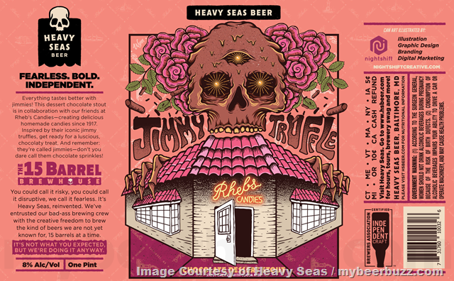 Heavy Seas & Rheb's Candies Announce Collaboration Jimmy Truffle Dessert Stout Heavy Seas & Rheb's Candies Announce Collaboration Jimmy Truffle Dessert Stout