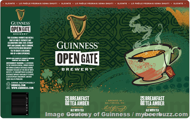 Guinness Adding Ruby Sun Ale, Irish Breakfast Tea Amber & Clover Honey Ale Guinness Adding Ruby Sun Ale, Irish Breakfast Tea Amber & Clover Honey Ale