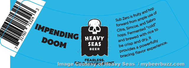 Heavy Seas Adding 28th Anniversary Ale / Impending Doom Sub Zero Heavy Seas Adding 28th Anniversary Ale / Impending Doom Sub Zero