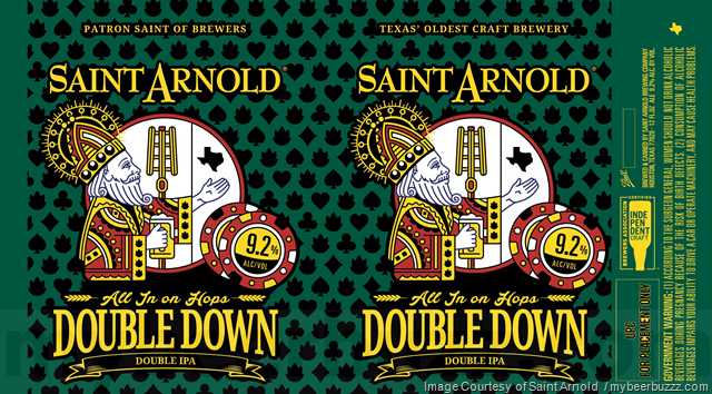 Saint Arnold Working On Coastal Harmony & Double Down Cans Saint Arnold Working On Coastal Harmony & Double Down Cans