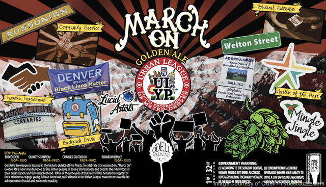 Odell Brewing Releases “March On” Golden Ale, Benefiting Denver’s Urban League Young Professionals Odell Brewing Releases “March On” Golden Ale, Benefiting Denver’s Urban League Young Professionals