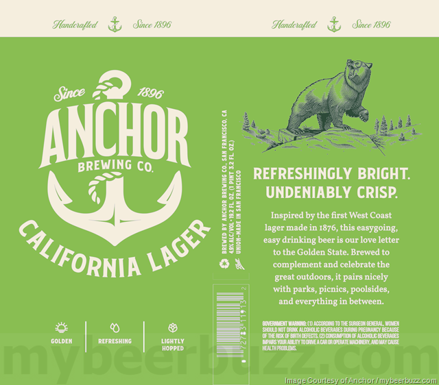 Anchor Overhauling California Lager Packaging Anchor Overhauling California Lager Packaging