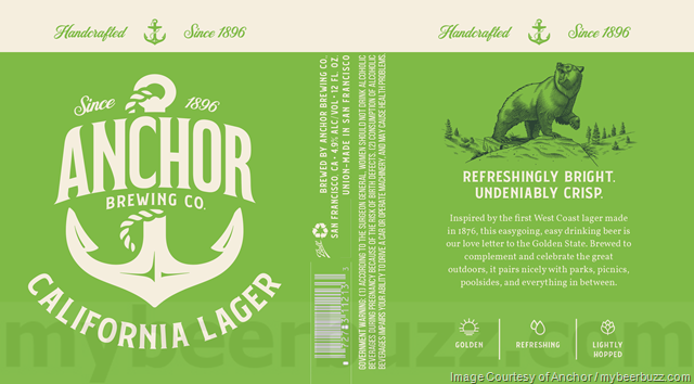 Anchor Overhauling California Lager Packaging Anchor Overhauling California Lager Packaging