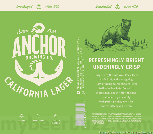 Anchor Overhauling California Lager Packaging Anchor Overhauling California Lager Packaging