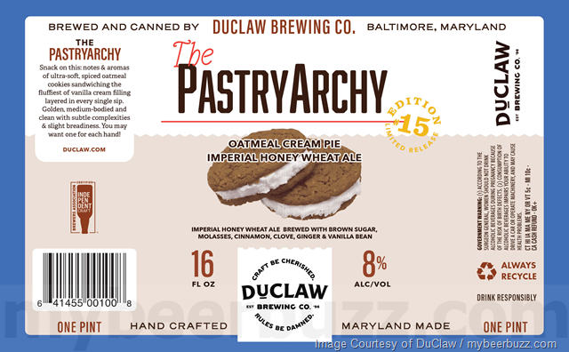 DuClaw Adding The Pastryarchy Mexican Hot Chocolate Brown Ale & Oatmeal Cream Pie DuClaw Adding The Pastryarchy Mexican Hot Chocolate Brown Ale & Oatmeal Cream Pie