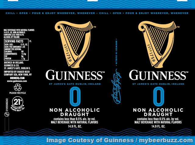 Guinness Adding 0 Non-Alcoholic Draught Cans Guinness Adding 0 Non-Alcoholic Draught Cans