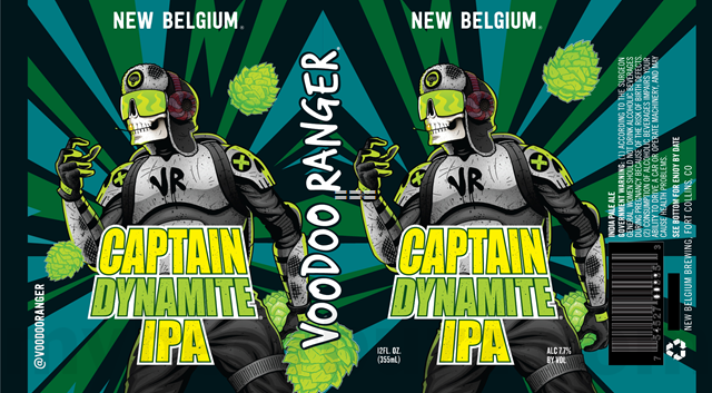 New Belgium Updating Voodoo Ranger Captain Dynamite IPA / IPA New Belgium Updating Voodoo Ranger Captain Dynamite IPA / IPA