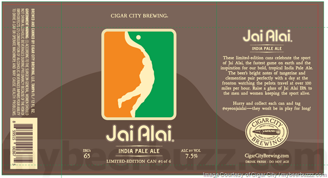 Cigar City Adding Jai Alai Limited Edition Cans Cigar City Adding Jai Alai Limited Edition Cans