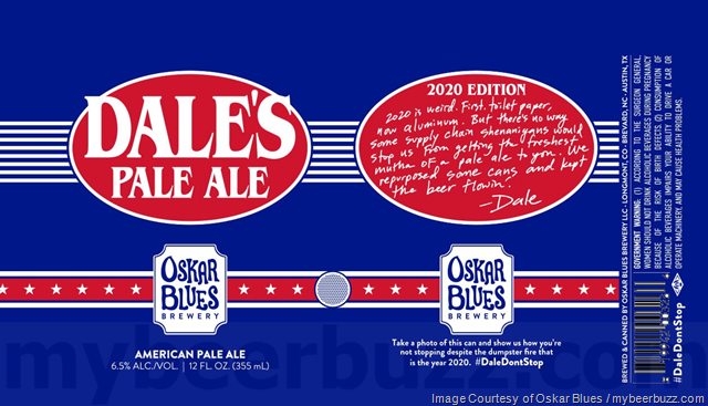 Oskar Blues Adding Dale’s Pale Ale 2020 Edition / Can-O-Bliss 2020 Dumpster Fire Edition Oskar Blues Adding Dale’s Pale Ale 2020 Edition / Can-O-Bliss 2020 Dumpster Fire Edition