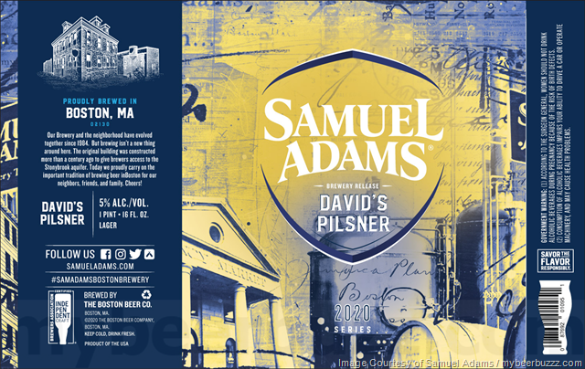 Samuel Adams Adding Alpine Lager & David’s Pilsner Cans Samuel Adams Adding Alpine Lager & David’s Pilsner Cans
