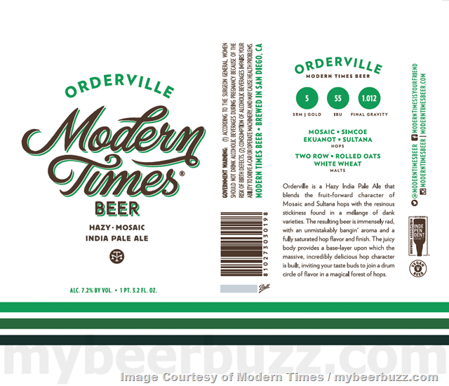 Modern Times Updating Orderville IPA Modern Times Updating Orderville IPA