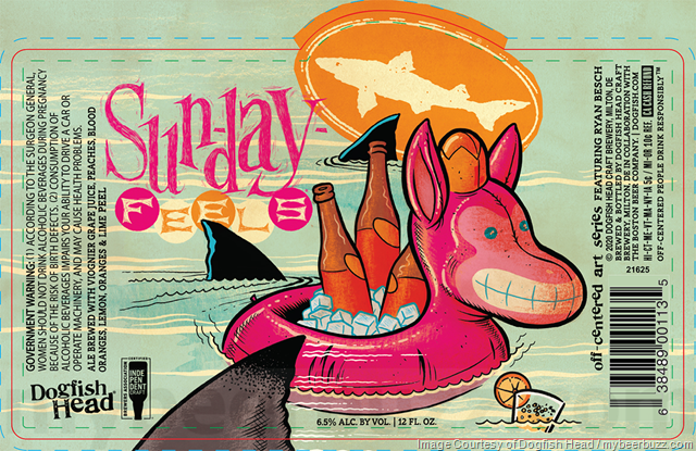 Dogfish Head Updating Sun-Day Feels Off-Centered Art Series Bottles Dogfish Head Updating Sun-Day Feels Off-Centered Art Series Bottles