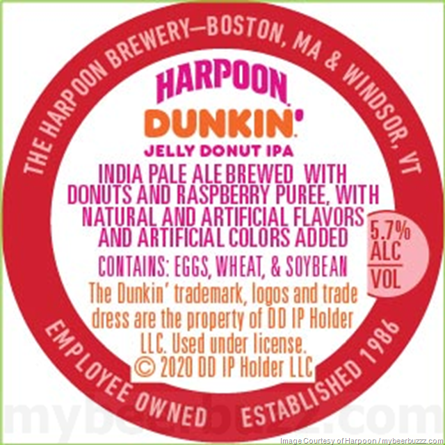Harpoon Dunkin’ Jelly Donut IPA Harpoon Dunkin’ Jelly Donut IPA