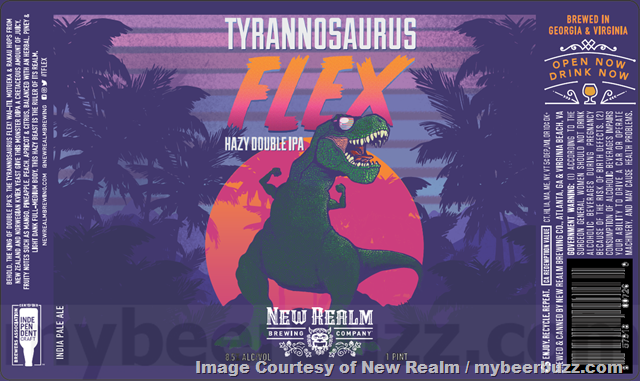 New Realm Brewing's King of Double IPAs is Back: Tyrannosaurus Flex New Realm Brewing's King of Double IPAs is Back: Tyrannosaurus Flex