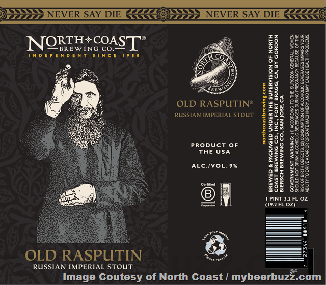 North Coast Working On 35th Anniversary Ale / Scrimshaw Ale / Old Rasputin North Coast Working On 35th Anniversary Ale / Scrimshaw Ale / Old Rasputin
