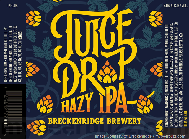 Breckenridge Brewery Adding Juice Drop Hazy IPA Cans Breckenridge Brewery Adding Juice Drop Hazy IPA Cans