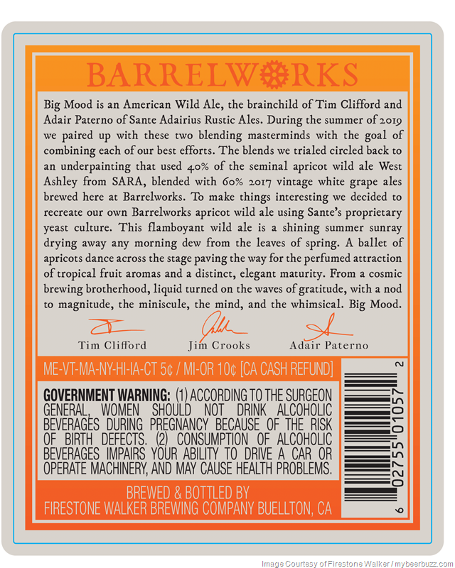 Firestone Walker Barrelworks Adding Sante Adarius Collaboration: Big Mood Firestone Walker Barrelworks Adding Sante Adarius Collaboration: Big Mood