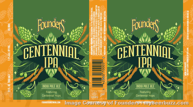 Founders Updating Centennial IPA With New 19.2oz Cans Founders Updating Centennial IPA With New 19.2oz Cans