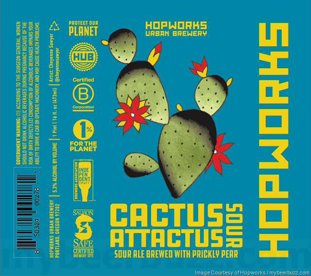 Hopworks Adding Evelyn Sunshine IPA & Cactus Attactus Cans Hopworks Adding Evelyn Sunshine IPA & Cactus Attactus Cans