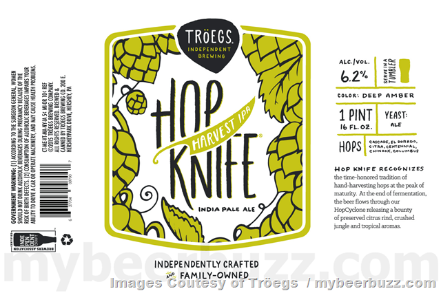 Tröegs Original Pale Ale Returning In 16oz Cans / Hop Knife Tröegs Original Pale Ale Returning In 16oz Cans / Hop Knife