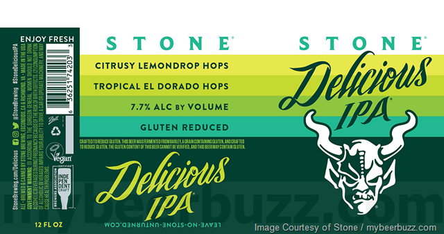 Stone Updating Delicious IPA 12oz Cans & Bottles Stone Updating Delicious IPA 12oz Cans & Bottles