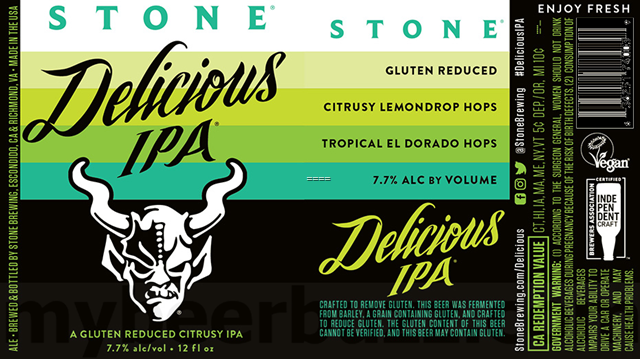 Stone Updating Delicious IPA 12oz Cans & Bottles Stone Updating Delicious IPA 12oz Cans & Bottles