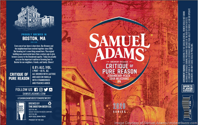 Samuel Adams Adding King Kelly, El Dorado IPA & Critique Of Pure Reason Samuel Adams Adding King Kelly, El Dorado IPA & Critique Of Pure Reason