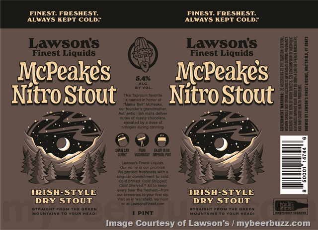 Lawson’s Finest Adding Big Hazy, Nitro Stout / McPeake’s Nitro Stout Lawson’s Finest Adding Big Hazy, Nitro Stout / McPeake’s Nitro Stout
