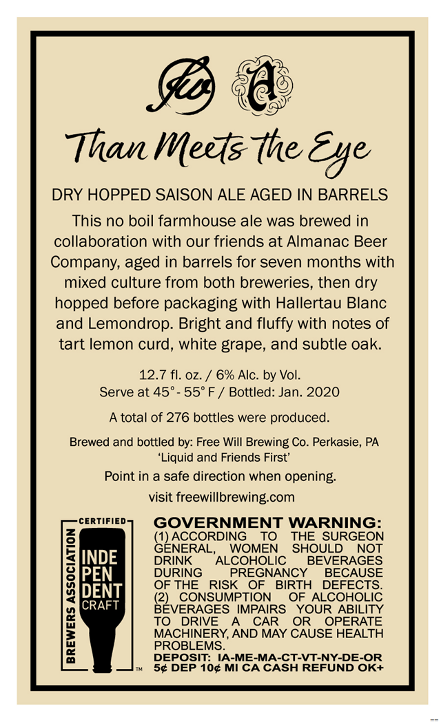Free Will And Almanac Collaborate On Than Meets The Eye Free Will And Almanac Collaborate On Than Meets The Eye