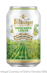 Sierra Nevada & Bitburger Collaborate On Triple Hop’d Lager Cans Sierra Nevada & Bitburger Collaborate On Triple Hop’d Lager Cans