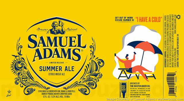Samuel Adams Adding Summer Ale “Get Out Of Work Excuses” Cans Samuel Adams Adding Summer Ale “Get Out Of Work Excuses” Cans