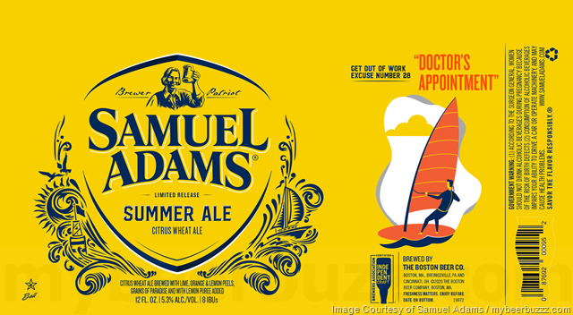 Samuel Adams Adding Summer Ale “Get Out Of Work Excuses” Cans Samuel Adams Adding Summer Ale “Get Out Of Work Excuses” Cans