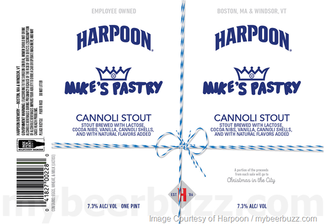 Harpoon Adding Mike’s Pastry Cannoli Stout Harpoon Adding Mike’s Pastry Cannoli Stout