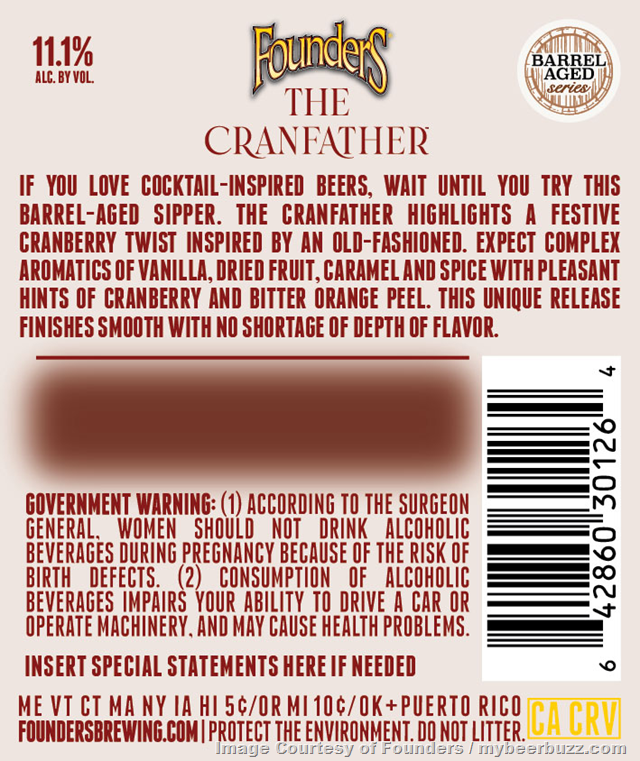 Founders The Cranfather Coming To 2023 Barrel Aged Series Founders The Cranfather Coming To 2023 Barrel Aged Series