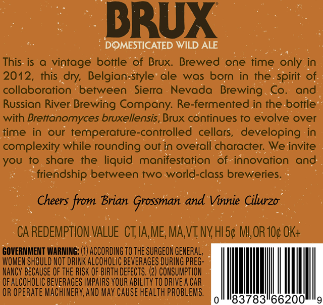 Sierra Nevada Russian River Collaboration Brux 8th Year Release Coming In 2020 Sierra Nevada Russian River Collaboration Brux 8th Year Release Coming In 2020
