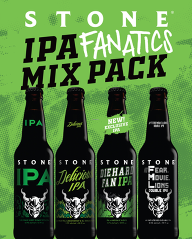 Stone Working On IPA Fanatics Mix Pack Stone Working On IPA Fanatics Mix Pack