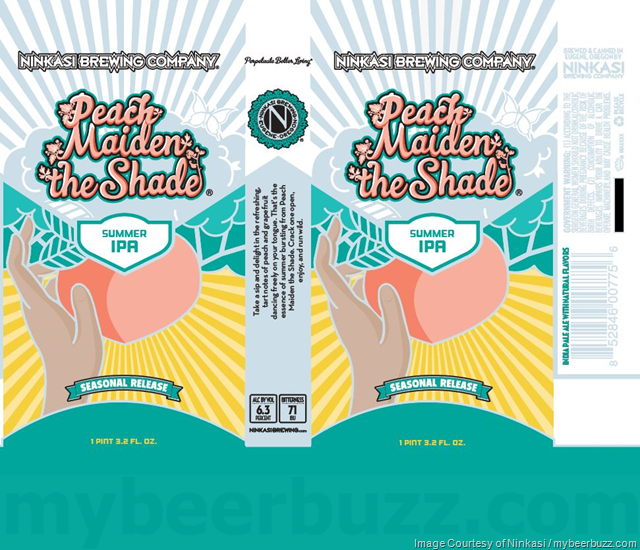 Ninkasi Peach Maiden The Shade Coming To Cans & Bottles Ninkasi Peach Maiden The Shade Coming To Cans & Bottles
