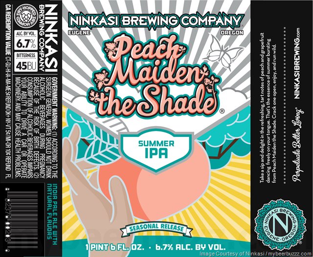 Ninkasi Peach Maiden The Shade Coming To Cans & Bottles Ninkasi Peach Maiden The Shade Coming To Cans & Bottles