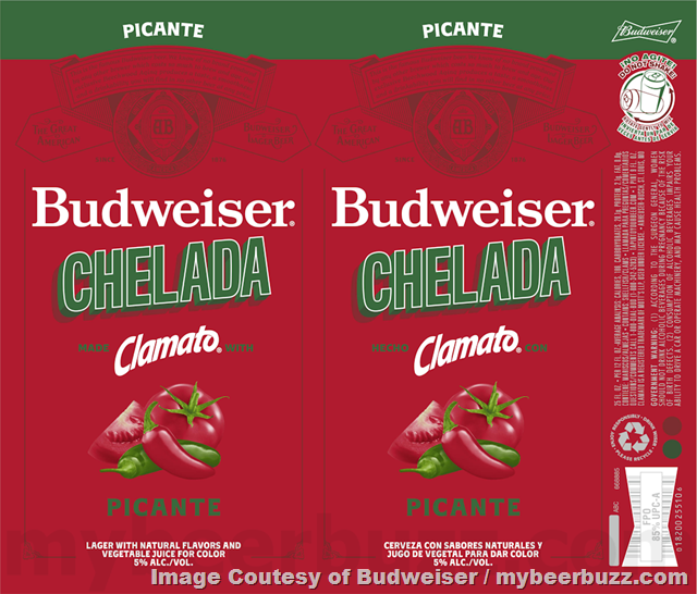 Budweiser Chelada Original, Chelada Picante & Bud Light Extra Lime Chelada Budweiser Chelada Original, Chelada Picante & Bud Light Extra Lime Chelada