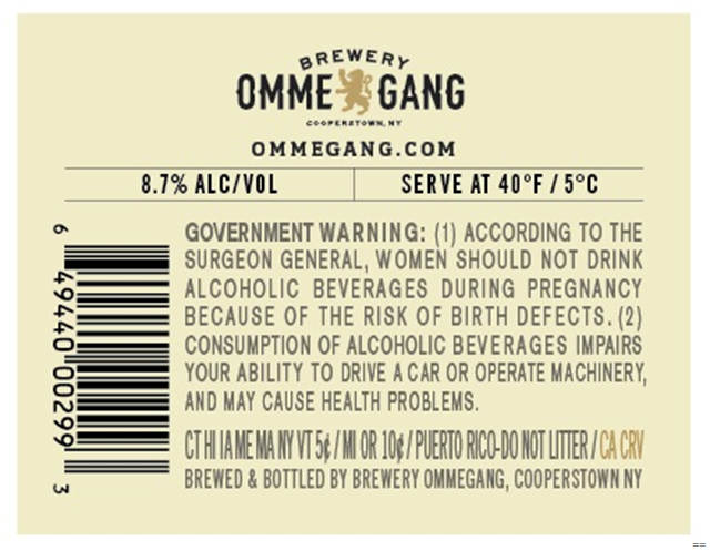 Ommegang Adding Chardonnale 12oz Bottles Ommegang Adding Chardonnale 12oz Bottles