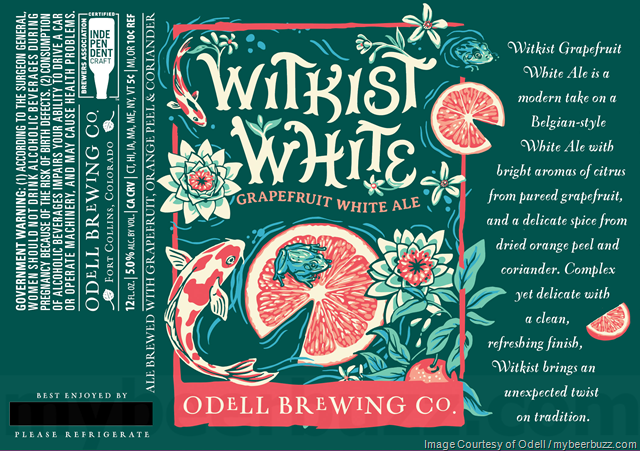 Odell Adding Witkist White Grapefruit White Ale Odell Adding Witkist White Grapefruit White Ale