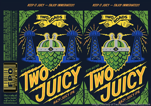 Two Roads Two Juicy 16oz cans Two Roads Two Juicy 16oz cans