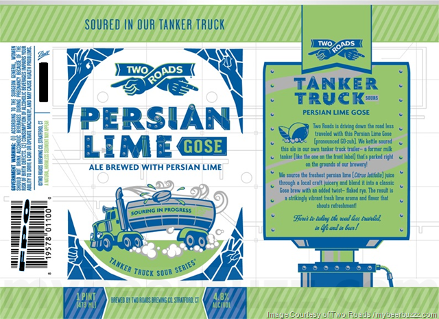 Two Roads Tanker Truck Persian Lime Gose Two Roads Tanker Truck Persian Lime Gose