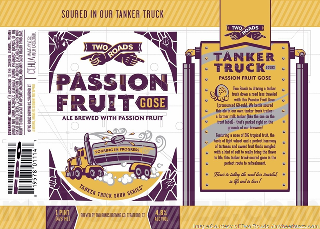 Two Roads Area Two Adding Black Raspberry Lambic Style & Passion Fruit Gose Two Roads Area Two Adding Black Raspberry Lambic Style & Passion Fruit Gose