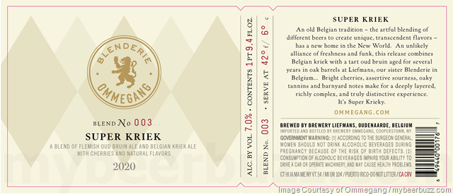 Ommegang Blenderie Super Kriek 2020 Returns Ommegang Blenderie Super Kriek 2020 Returns
